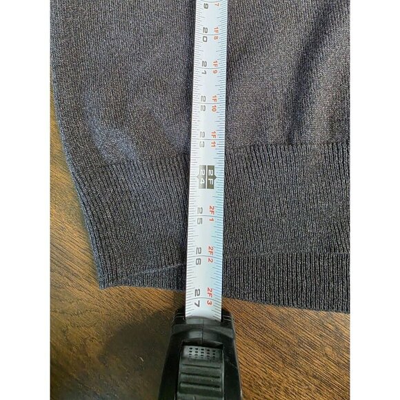 Dockers Mens Colorblock Acrylic Half-Zip Sweater L/G Gray/Burgundy - Picture 5 of 10